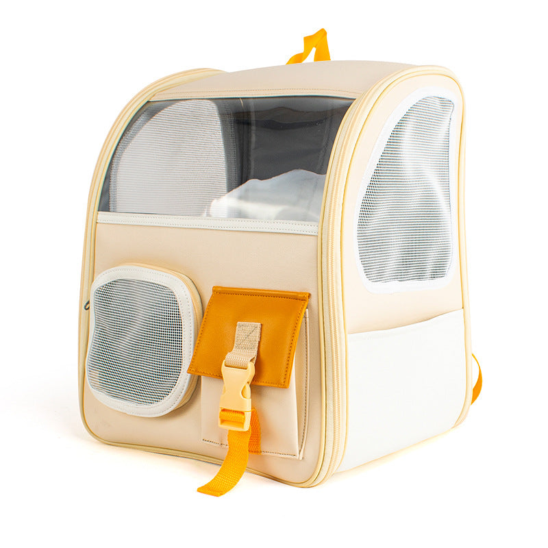 Portable Transparent Backpack for Pet Travel Supplies