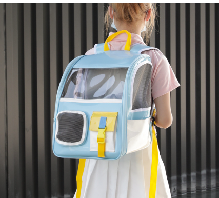 Portable Transparent Backpack for Pet Travel Supplies