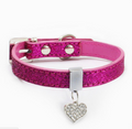 Wholesale Pet Supplies - Pink Heart Pendant Dog Collar
