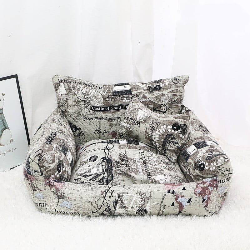 Autumn Winter Canvas Pet Nest Sofa Supplies