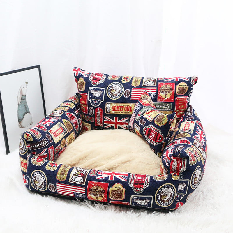 Autumn Winter Canvas Pet Nest Sofa Supplies